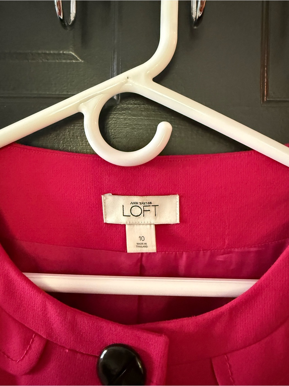 LOFT Pink Short Sleeve spring Coat - Picture 2 of 4